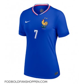 Frankrig Antoine Griezmann #7 Hjemmebanetrøje Dame EM 2024 Kortærmet